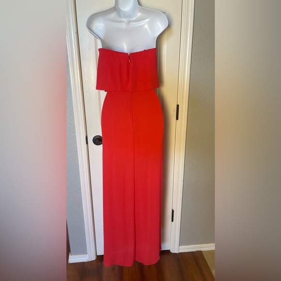 BCBGMaxAzria Felicity Lipstick Red Strapless Maxi Formal Dress Size 2 - Picture 3 of 4